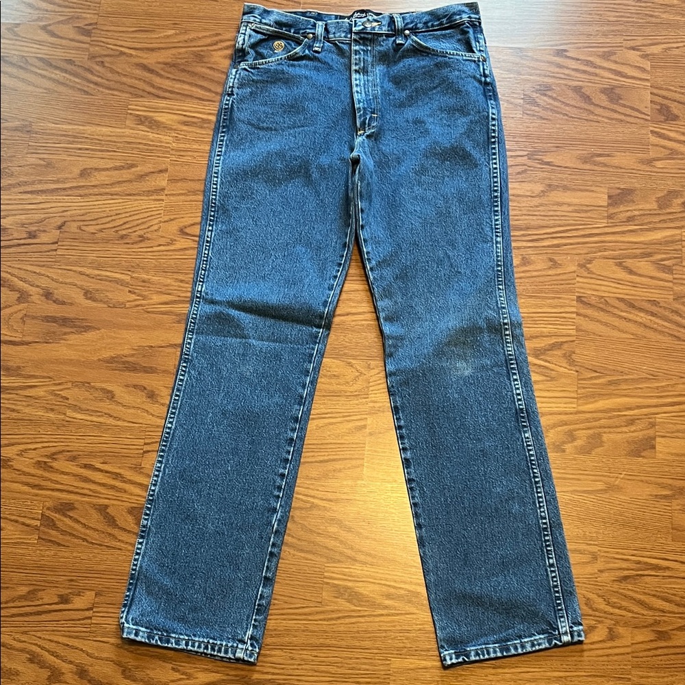 Men's Straight Fit Blue Jeans